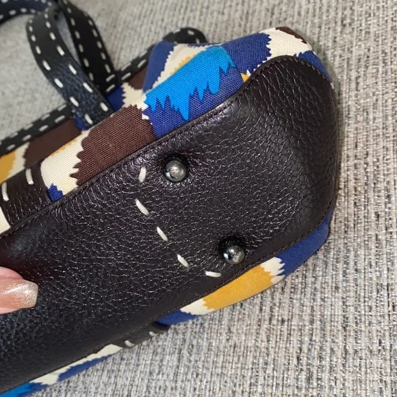 Vintage BCBGMaxAzria Stitched Purse - Picture 3 of 7